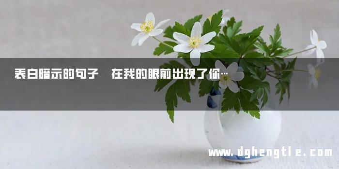 表白暗示的句子 在我的眼前出现了你…